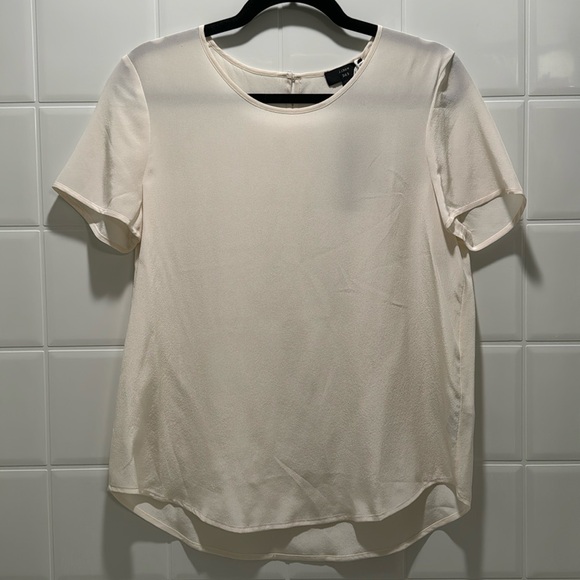 NWT J Crew Silk Ivory Blouse - Picture 2 of 4
